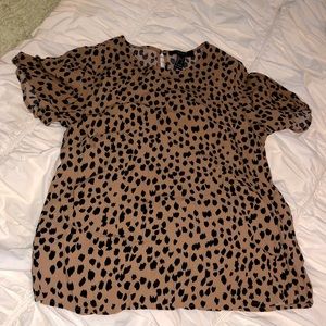 Cheetah print forever 21 business top